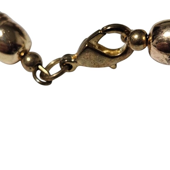 Handcrafted Seed Beaded Multi Strand Bib Necklace Gold Black White Beads Women - Picture 5 of 7